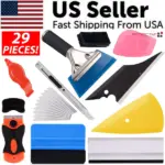 29 Piece Car Window Tint Installation Tool Kit with Squeegees and Scrapers
