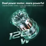 120W Cordless Handheld Car Vacuum with 9000Pa Suction and HEPA Filter - Image 2