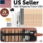 29 Piece Drawing and Sketching Pencil Charcoal Art Set