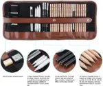 29 Piece Drawing and Sketching Pencil Charcoal Art Set - Image 2