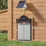 PawHut 2K HD AI Camera Automatic Chicken Coop Door with APP Remote Control, WiFi Solar Powered with 5200 mAh Large Battery - Image 2