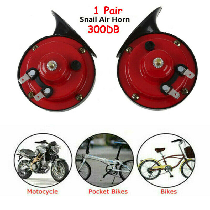 2 Pack 12V Dual Tone Car Horns for Motorcycle Truck SUV and Boat