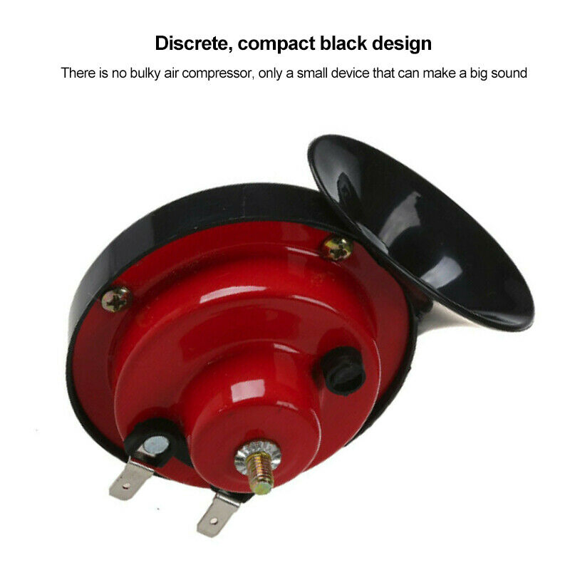 2 Pack 12V Dual Tone Car Horns for Motorcycle Truck SUV and Boat