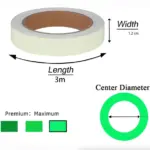 2 Pack Glow in the Dark Self-Adhesive Luminous Tape, 3m x 1.5cm - Image 5