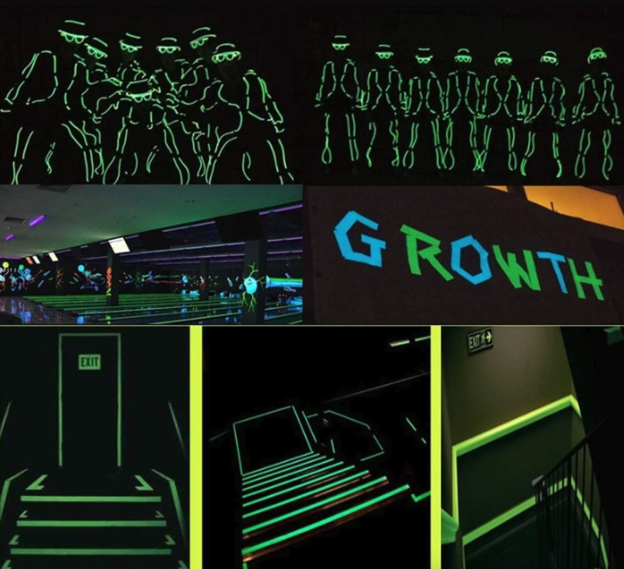 2 Pack Glow in the Dark Self-Adhesive Luminous Tape, 3m x 1.5cm