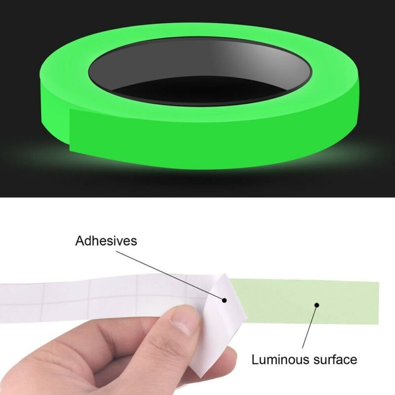 2 Pack Glow in the Dark Self-Adhesive Luminous Tape, 3m x 1.5cm