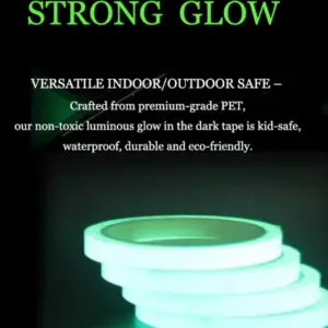 2pc luminous tape self adhesive glow in the dark wall sticker fluorescent light 7