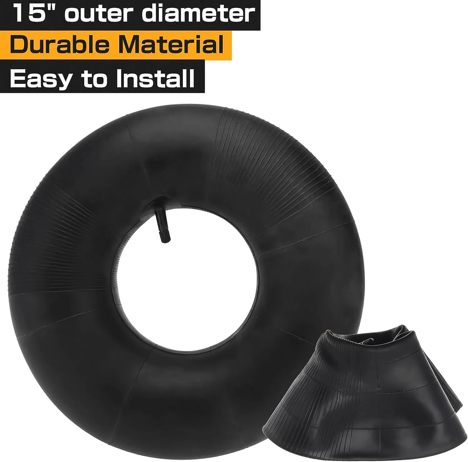 2 Pack 15x6.00-6 Lawn Mower Tire Inner Tubes with TR13 Valve