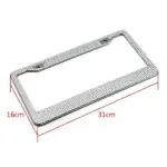 2 Pack Rhinestone Crystal License Plate Frames with Screw Caps - Image 11