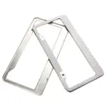 2 Pack Rhinestone Crystal License Plate Frames with Screw Caps - Image 15