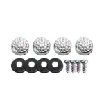 2 Pack Rhinestone Crystal License Plate Frames with Screw Caps - Image 4