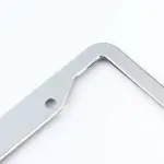 2 Pack Chrome 304 Stainless Steel License Plate Frames with Screw Caps - Image 9