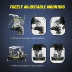 2 Pack Hood Mount Brackets for LED Work Lights, 304 Stainless Steel - Image 3