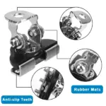 2 Pack Hood Mount Brackets for LED Work Lights, 304 Stainless Steel - Image 5