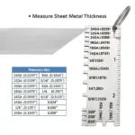 2 Pack Stainless Steel Sheet Metal and Wire Thickness Gauge Measuring Tools - Image 4