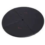 Soozier 59 Inch Round Foldable Pole Dance Crash Mat 2 Inch Thick Black - Image 11