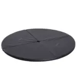 Soozier 59 Inch Round Foldable Pole Dance Crash Mat 2 Inch Thick Black