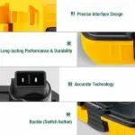 2 Pack DCA1820 Battery Adapters for DeWalt 20V Li-Ion to 18V Tools - Image 10