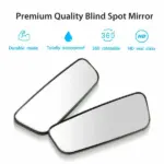 2 Pack 360 Degree Stick On Blind Spot Mirrors for Car Truck and SUV - Image 12