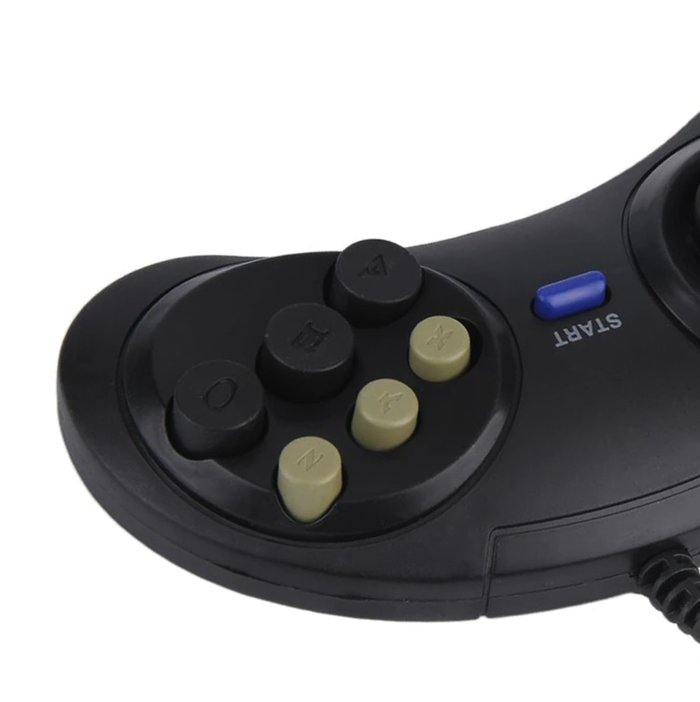 2 Pack 6 Button Game Controllers Compatible with Sega Genesis