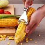 2 Pack Stainless Steel Corn Cob Peelers with Serrated Blades - Image 7