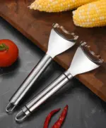 2 Pack Stainless Steel Corn Cob Peelers with Serrated Blades - Image 16