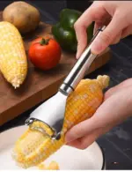 2 Pack Stainless Steel Corn Cob Peelers with Serrated Blades - Image 18
