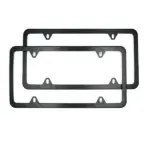 2 Pack Black Stainless Steel License Plate Frames with Mounting Hardware - Image 9
