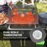 3 Burner Propane Gas Grill with Side Burner Barbecue Grill with Shelves, 37,000 BTU Output, 310 sq.in. Cooking Area - Image 7