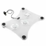 3 Fan USB Laptop Cooling Pad with Blue LED for 13 Inch Laptops - Image 12
