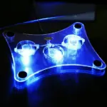 3 Fan USB Laptop Cooling Pad with Blue LED for 13 Inch Laptops - Image 6
