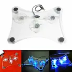 3 Fan USB Laptop Cooling Pad with Blue LED for 13 Inch Laptops - Image 7