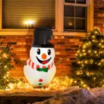 3 ft Inflatable Snowman, Lean Out from Window Outdoor Decoration with LED Lights, Blow-Up Outdoor Christmas Display for Party - Image 10