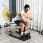 3 in 1 Padded Push Up Sit Up Squat Machine, Home Gym Fitness Equipment, Black - Image 2