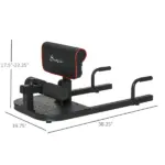 3 in 1 Padded Push Up Sit Up Squat Machine, Home Gym Fitness Equipment, Black - Image 3