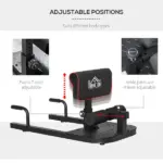 3 in 1 Padded Push Up Sit Up Squat Machine, Home Gym Fitness Equipment, Black - Image 4