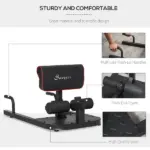 3 in 1 Padded Push Up Sit Up Squat Machine, Home Gym Fitness Equipment, Black - Image 5