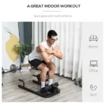 3 in 1 Padded Push Up Sit Up Squat Machine, Home Gym Fitness Equipment, Black - Image 6