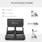 3 in 1 Padded Push Up Sit Up Squat Machine, Home Gym Fitness Equipment, Black - Image 7