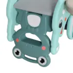 Qaba 3-in-1 Toddler Slide Rocking Horse and Basketball Hoop Green for Ages 18-36 Months - Image 8