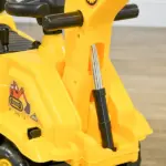 HOMCOM 3-in-1 Ride On Excavator Digger Scooter and Pulling Cart, Construction Pretend Play Toy for Kids - Image 9
