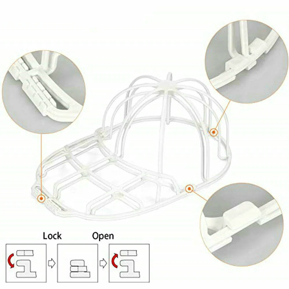 3 Pack Baseball Cap Washer Cage Frames for Washing Machine