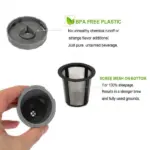 3 Pack Reusable Coffee Filter Cups Compatible with Keurig Brewers - Image 4