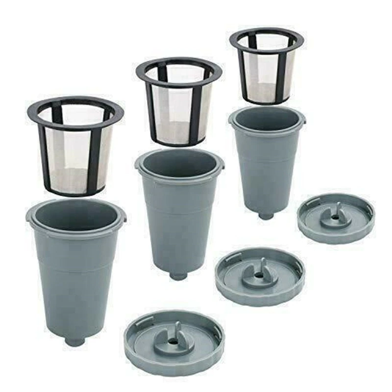 3 Pack Reusable Coffee Filter Cups Compatible with Keurig Brewers