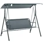 Outsunny 3-Person Porch Swing with Stand, Outdoor Swing - Image 11