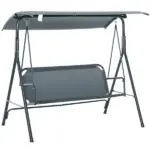 Outsunny 3-Person Porch Swing with Stand, Outdoor Swing
