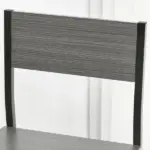 3 Piece Industrial Dining Set for 2, Counter Height Kitchen Table with Bar Stools, Breakfast Table, Gray - Image 9