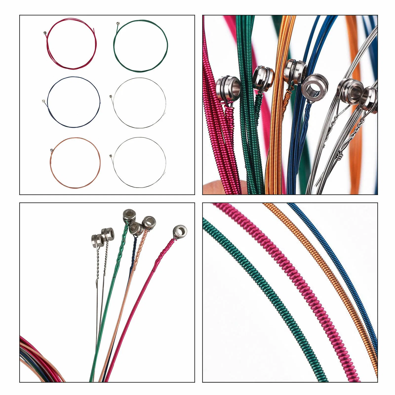 3 Sets of 6 Acoustic Guitar Replacement Strings, 18 Strings Total