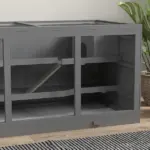 3-Tier Hamster Cage, Hinged Roof, Waterproof Tray, Space-Efficient Design for Small Pets, Gray - Image 8