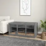 3-Tier Hamster Cage, Hinged Roof, Waterproof Tray, Space-Efficient Design for Small Pets, Gray - Image 10